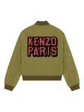 Kenzo gingham-patch bomber jacket